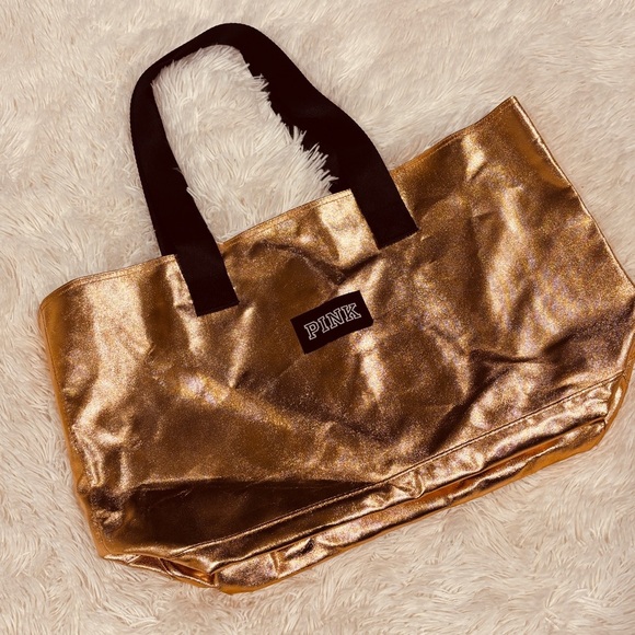 VS PINK Limited Edition Rose Gold Tote Bag - Picture 11 of 11